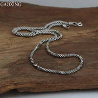 s925 sterling silver jewelry popular style pendant wild long 3mm corn necklace with chain