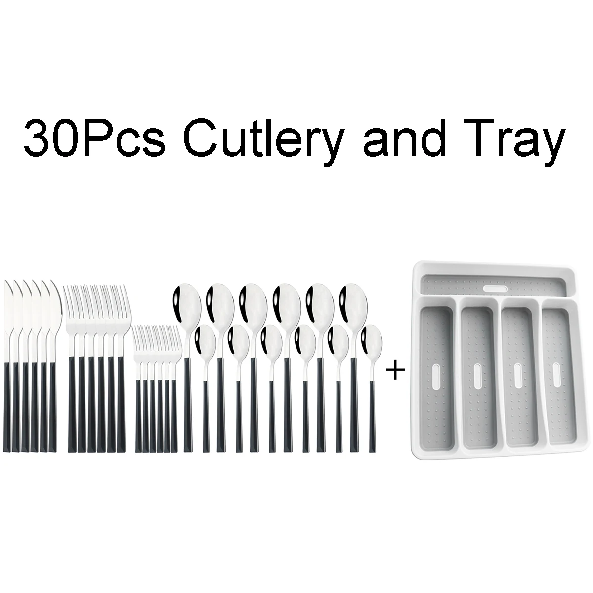 Набор столовых приборов из нержавеющей стали с деревянной ручкой 6 человек | Дом и