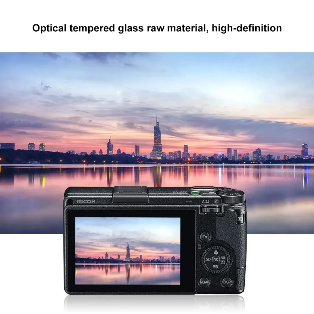 PULUZ 2.5D с уровнем твердости 9H закаленное Стекло пленка для Ricoh GR III