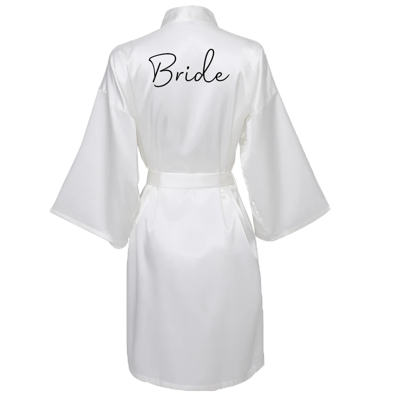 Satin Silk Robe Bride Robe Wedding Robe Bridesmaid Robes Bride Robe Dressing Gown Bride Team Bridal Robes Green Robe