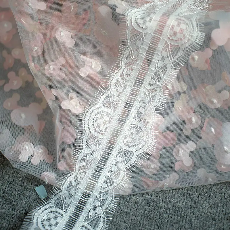 

30Meters/Lot Quality Black White Exquisite Eyelash Lace Handmade DIY,Underwear Clothing Accessories, Dress Curtain Material