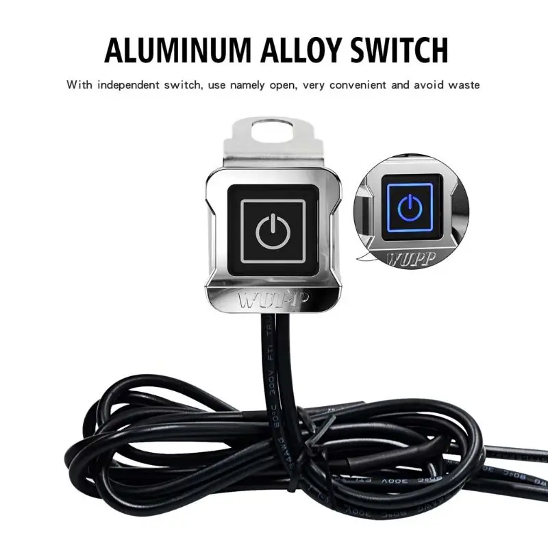 

Aluminum 12V Motorcycle Waterproof Dual QC3.0 USB Fast Charger Power Outlet Motorbike LED Voltmeter with ON OFF Switch