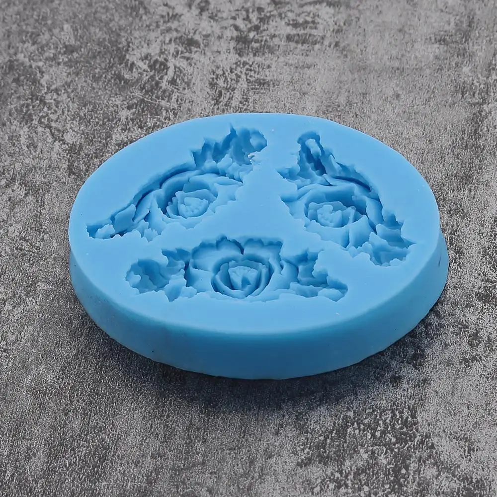 Валентина Gumpaste форма для выпечки 3D Роза цветок торт Силиконовая помадка