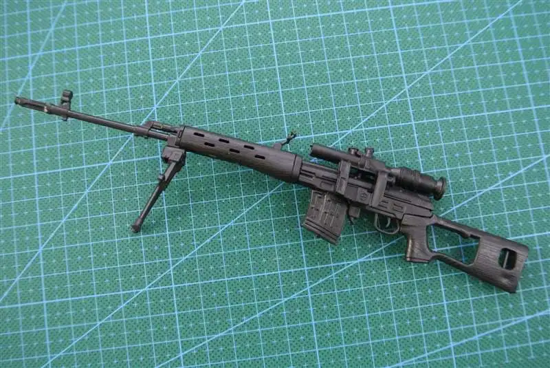Снайперская винтовка SVD в масштабе 1:6 модель пистолета пластиковая военная с