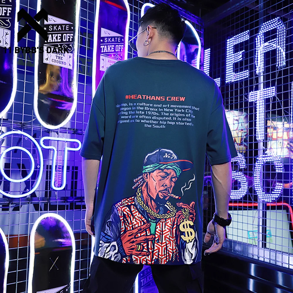 Мужская футболка с коротким рукавом 11 byb's DARK Smoking Swag Повседневная принтом в