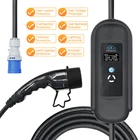 EV Зарядное устройство Тип 2 домашняя зарядка для автомобиля Зарядное устройство EVSE 32A по созданию электрических транспортных средств Зарядное устройство уровня 2 регулируемых Зарядное устройство для Ev с 5 м кабель