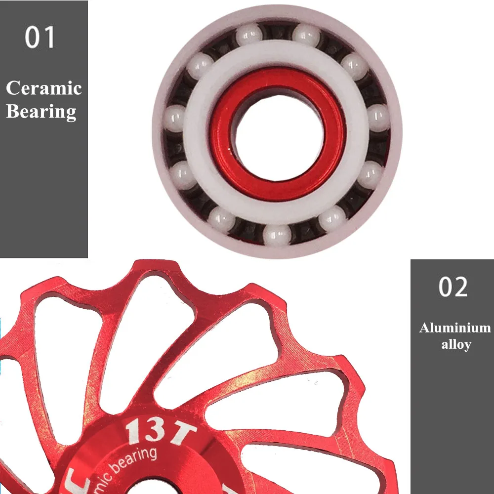 Керамический шкив VXM для горного и шоссейного велосипеда 7005 задний переключатель