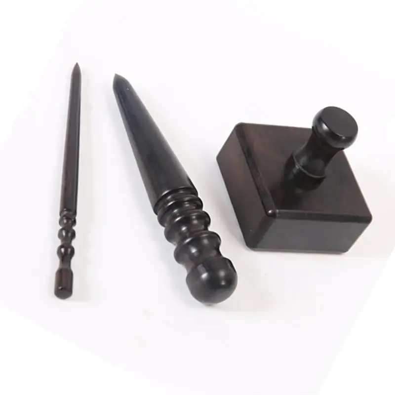 

DIY Leather Edge Burnisher Wood Edge Slicker Leather Craft Tool Leather Polished Grinding Tools 3 Type For Choose