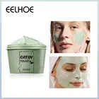 Маска с зеленым чаем EELHOE, маска для жирной кожи, средство для ухода за кожей, увлажняющая маска для удаления черных точек, тонких пор, грязевая маска для ухода за лицом