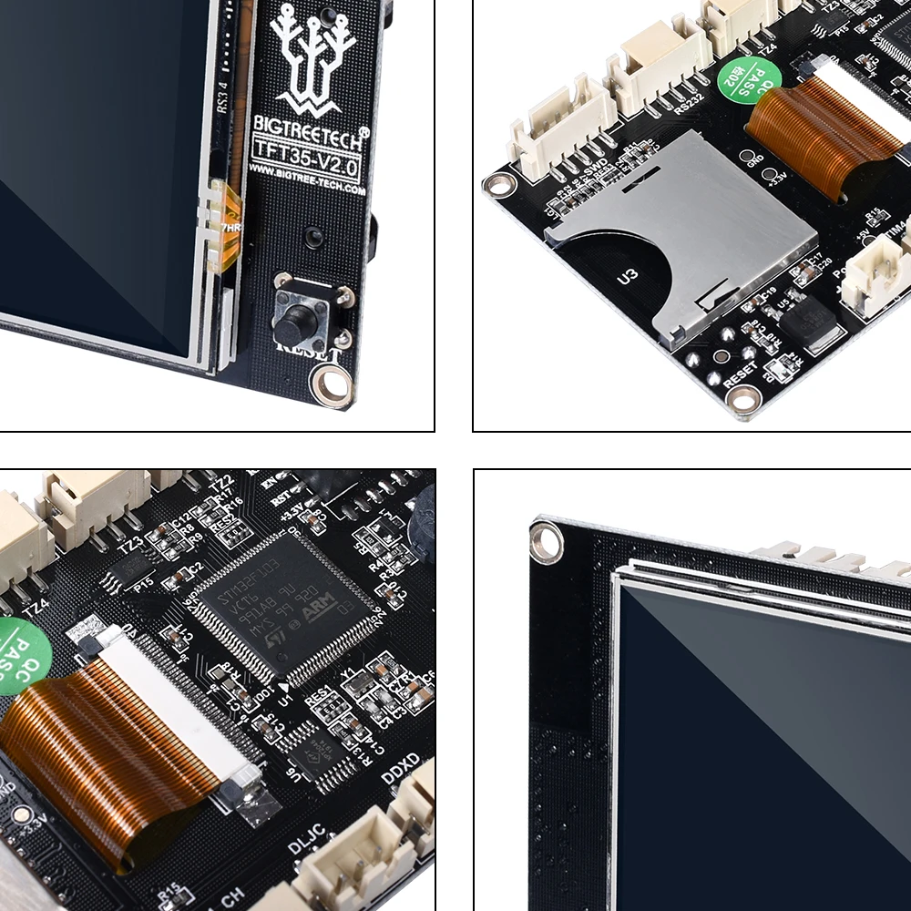 Bigtreetech Tft35 V2.0 Умный сенсорный дисплей 3.5 дюйма Полноцветная панель для платы 3D-принтера Skr V1.4 Pro Mks Gen.
