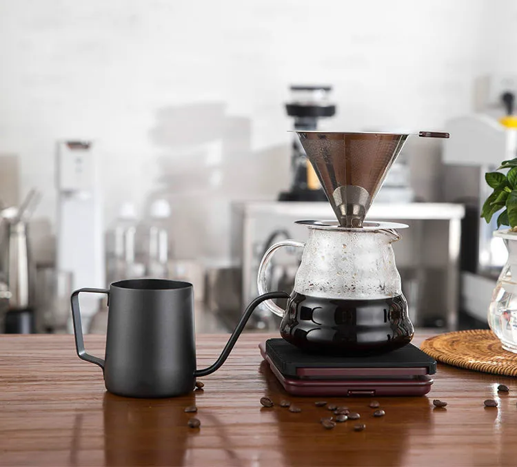 Набор из четырех предметов для кофе эспрессо ручной пробойник V60 стильная