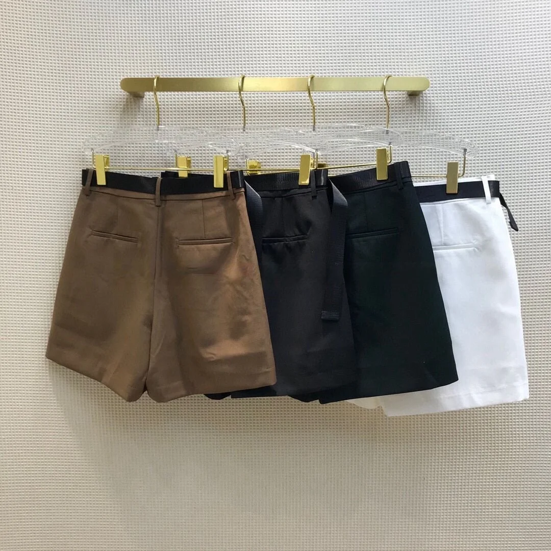 Модные брендовые прямые шорты для женщин новинка весны 2021 женские хлопковые с