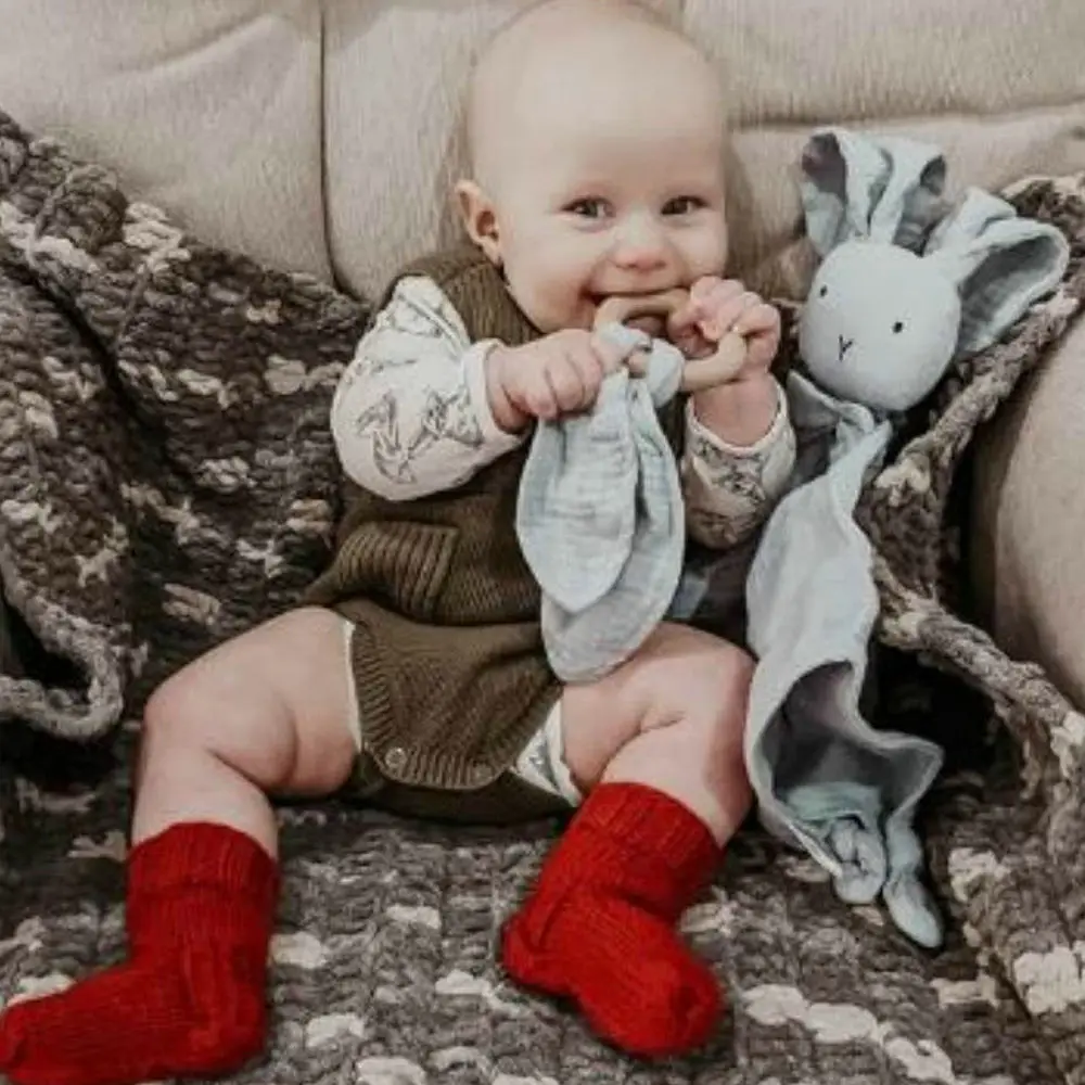 Детское успокаивающее полотенце слюнявчик для сна куклы дети новорожденный