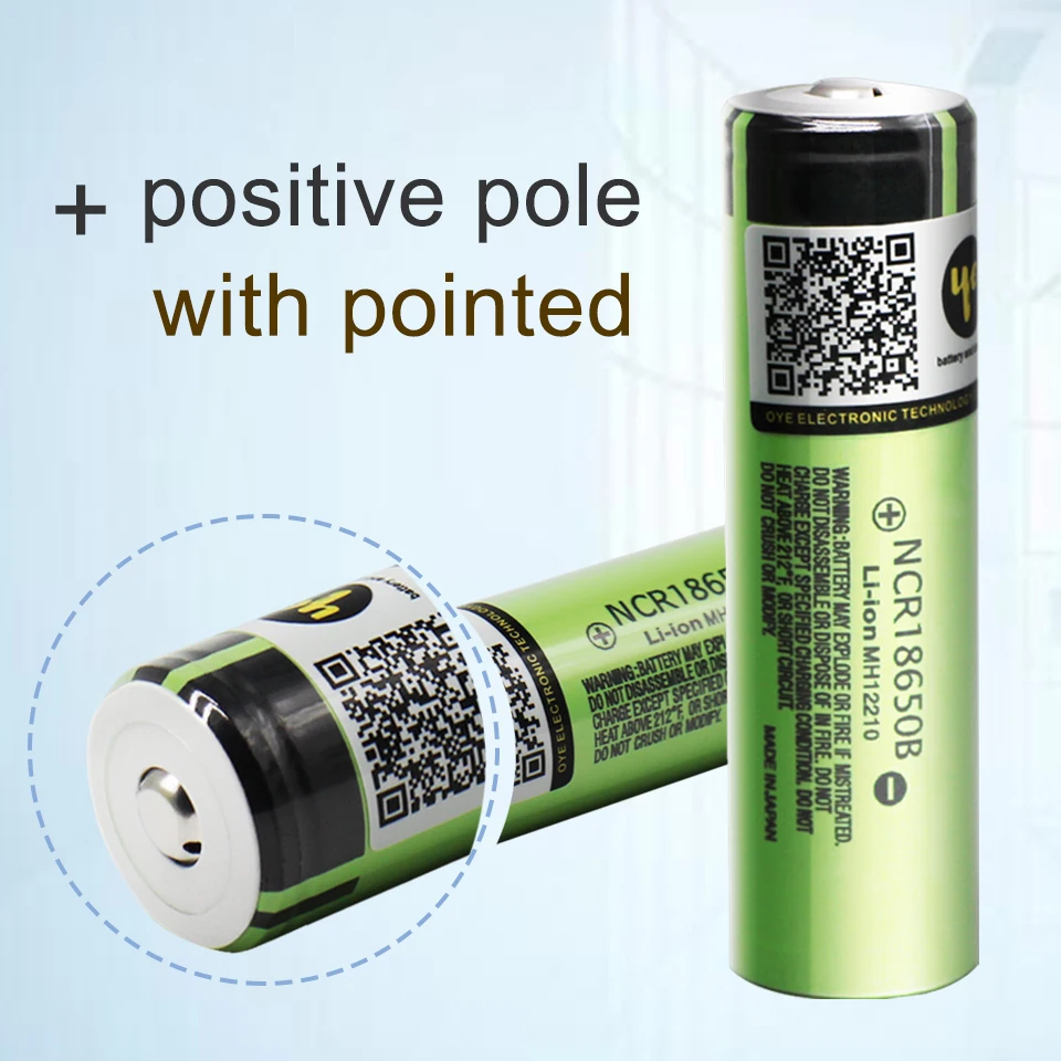Аккумуляторные батареи 18650 литиевая батарея Ncr18650B 3400mah 3,7 V батарея 18650 аккумуляторная батарея(добавить заостренный