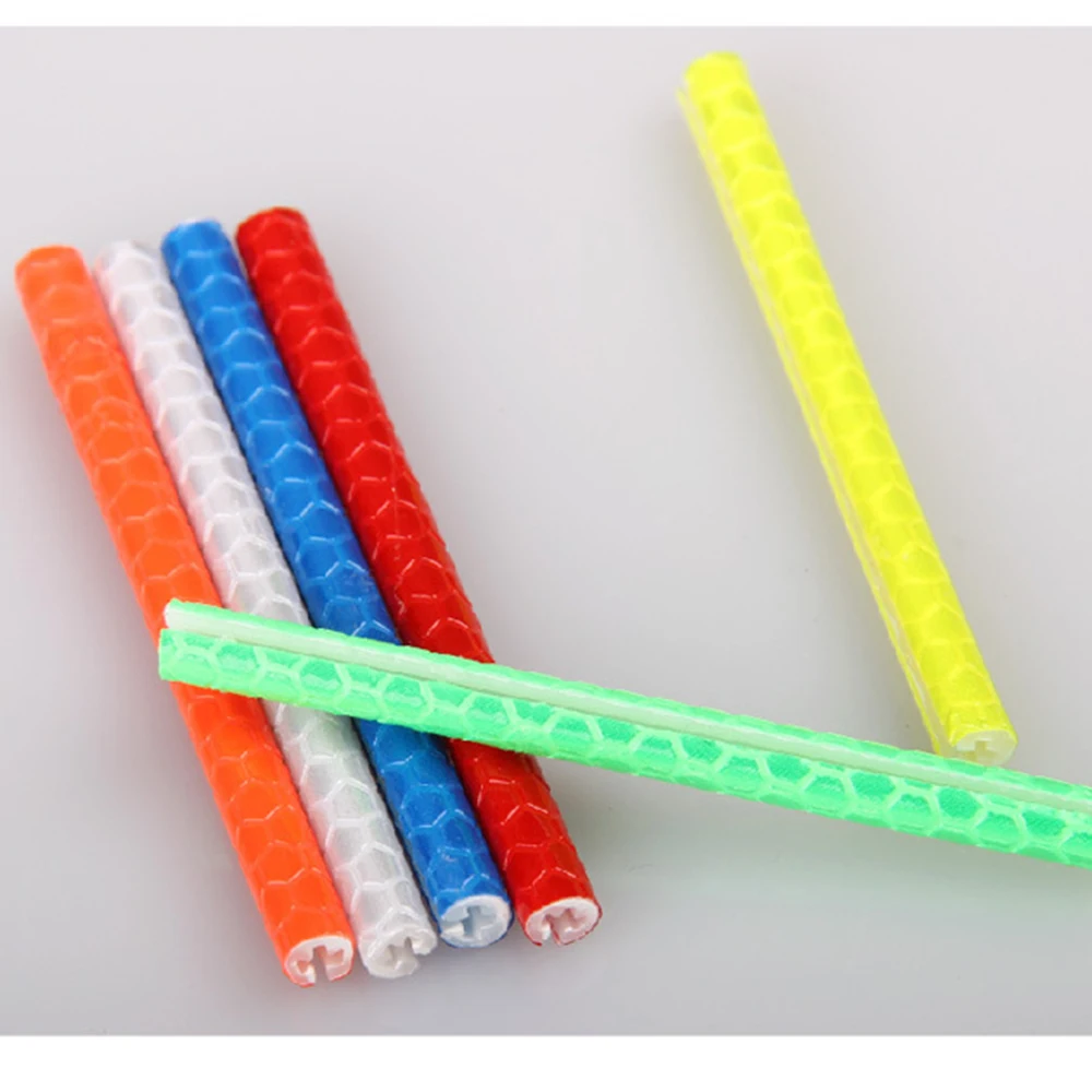 Отражающие наклейки на спицы велосипеда 12 шт./компл. предупреждающая трубка обод