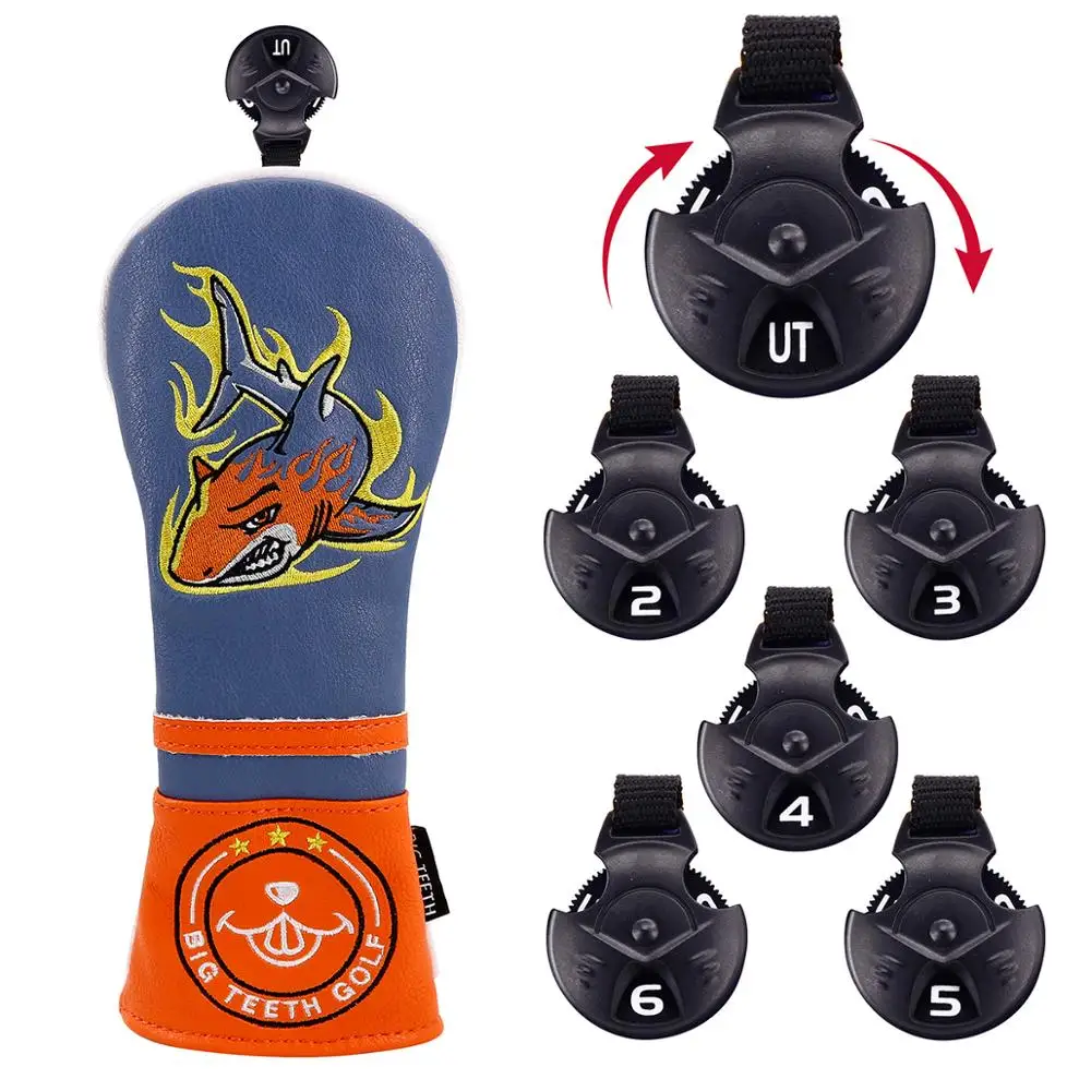 Чехлы для гольфа гибридные клюшки водителя Fairway Защитные чехлы клюшек акулы
