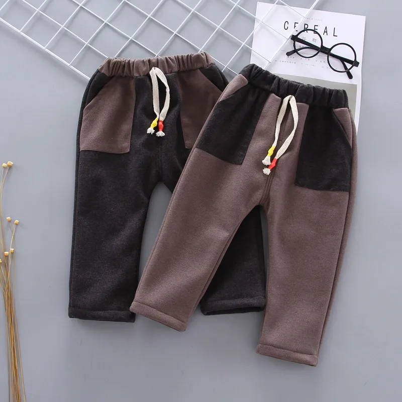New Baby Pants Thick Winter Child Trousers LONG Children Leggings Kids Velvet Boys Warm 1-5 YEAR |