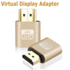 Адаптер Виртуального дисплея Hdmi, видеоразъем VGA, эмулятор Hdmi EDID, 4k дисплей, виртуальная вилка для чит, для майнинга биткоинов, витринный Порт DP
