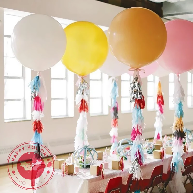 

Big Helium Balloon Macarone Advanced Color Latex Balloons Happy Birthday Party Wedding Decoration Table Decoration Accessories