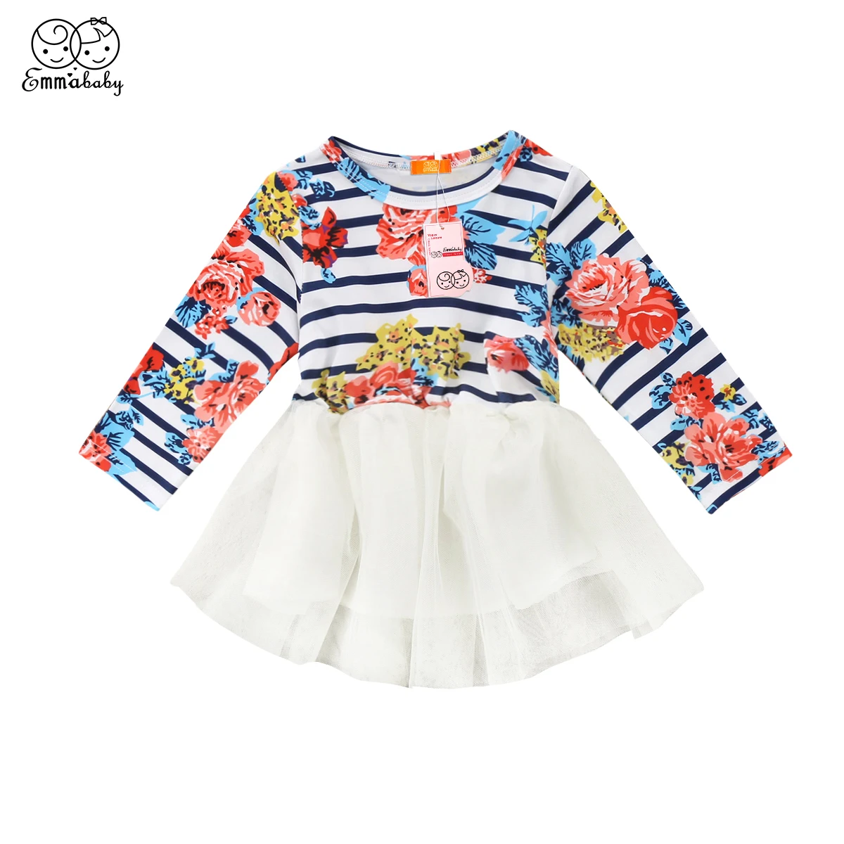 Детское летнее платье-пачка из полиэстера милое и романтичное для маленьких