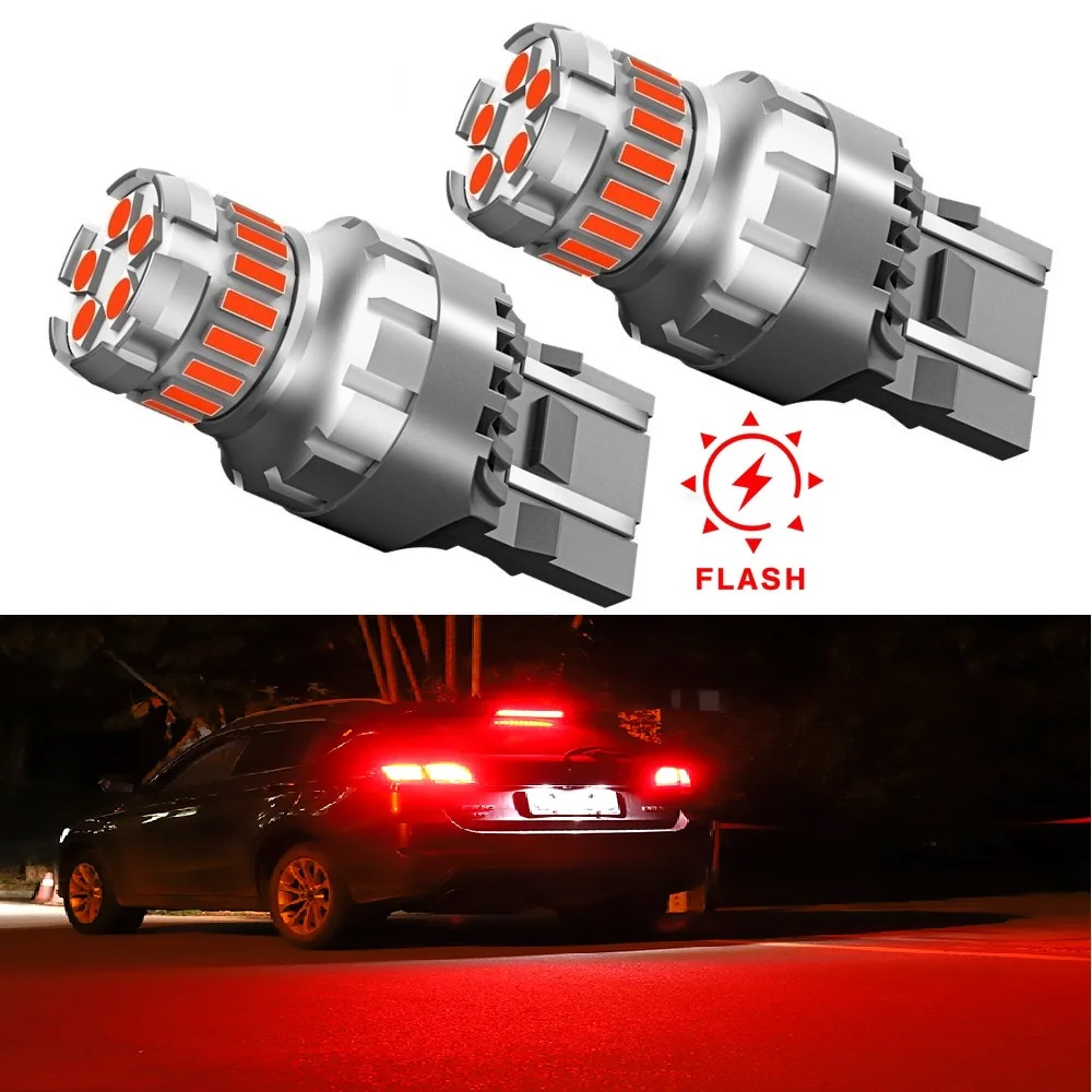 2 шт. Автомобильные светодиодные лампы T20 7443 W21/5W WY21W|Сигнальная лампа| |