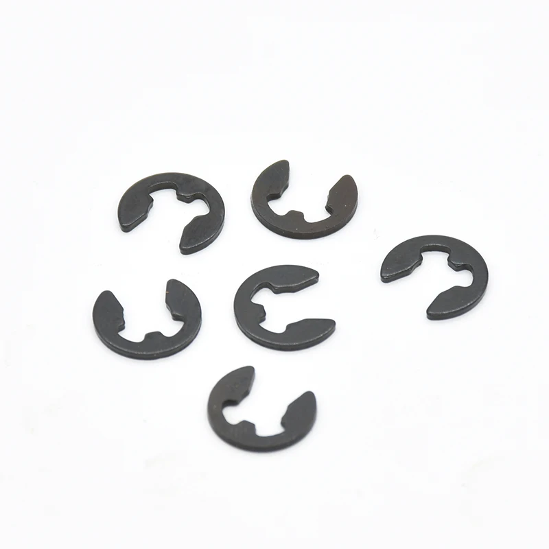 

100Pcs DIN6799 M1.2-M8 6 Retaining Ring 65 manganese steel Circlip Sack Retainer E E-type Buckle-shaped Split Washers GB896
