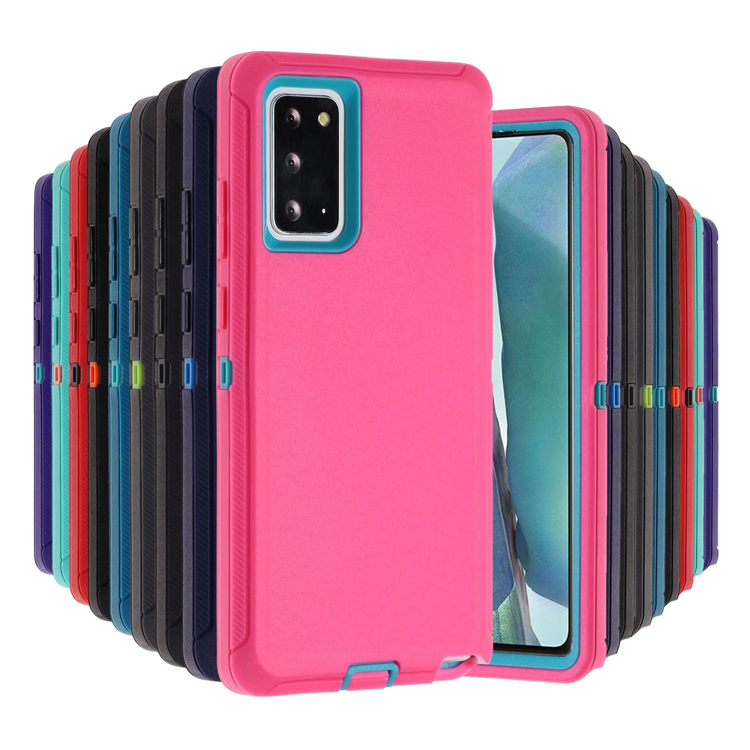 

For Samsung Galaxy S21 Ultra S21 Plus S20+ Note20 Silicone Cover Hard Back Protective Case Samsung S20 Plus S21+ Note 20 Ultra