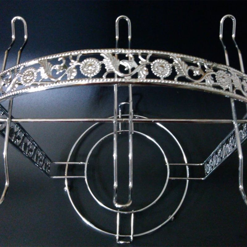 

Silver Plating Coffee Cup Hob Cup Dish Rack Can Hang Most 6 Cups and Saucers Met