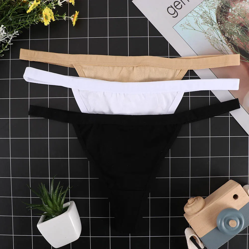 Лидер продаж сексуальные женские хлопковые g стринги трусики с низкой талией