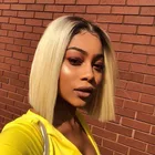 Женский парик с коротким Бобом, 613 блонд, Омбре