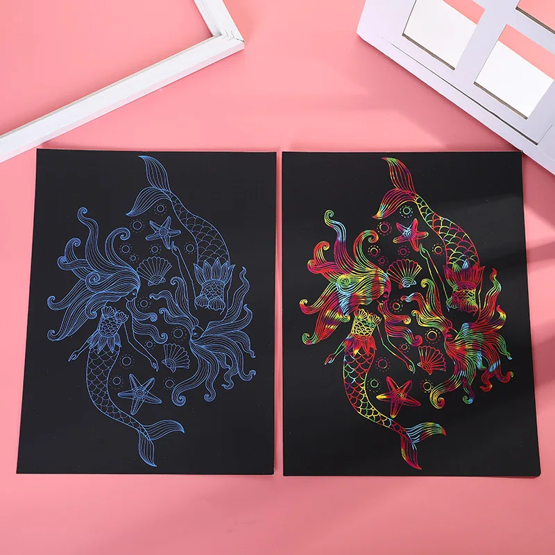 4 шт./компл. 21x28 см для самостоятельной сборки детских мультяшных иллюстраций