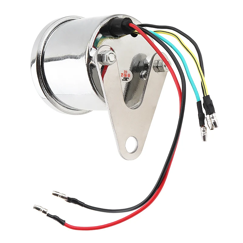 Мотоцикл Тахометр 1,6 W 12V Белый Ретро светодиодный индикатор светильник магнитной индукцией двойной пройденное расстояние в милях для мотоцикла