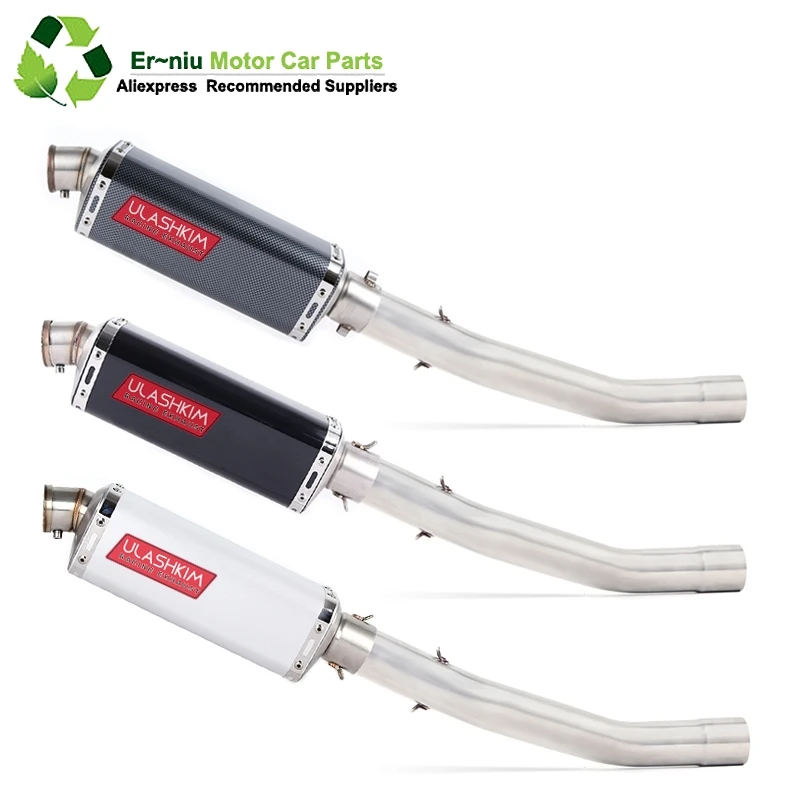 

Free Shipping Motorcycle Exhaust Escape Muffler Middle Pipe Full System Slip-On For KAWASAKI ZX 10R ZX10R ZX-10R 2008 2009 2010