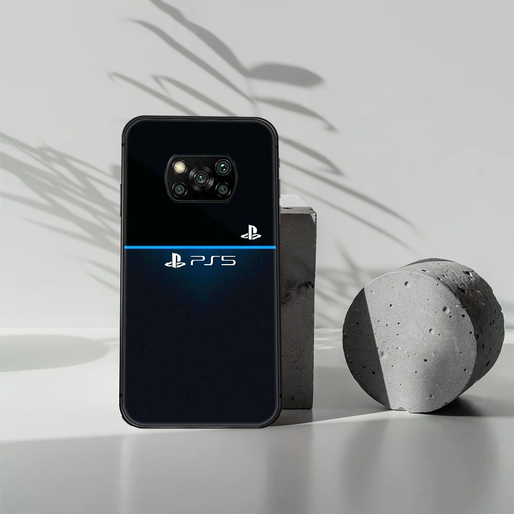 

PlayStation 5 ps Phone case Cover Hull For Xiaomi Mi A2 A3 8 9 9T Note 10 Se Lite Pro black Back Soft Etui 3D Waterproof