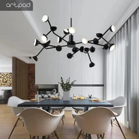 artpad led pendant light modern indoors hanging light fixture for living room kitchen bedroom adjustable pendant lamp nordic