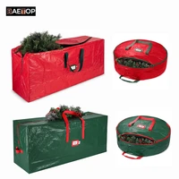 large christmas tree storage bag for 9 ft tall holiday artificial disassembled trees round premium christmas wreath storage bag