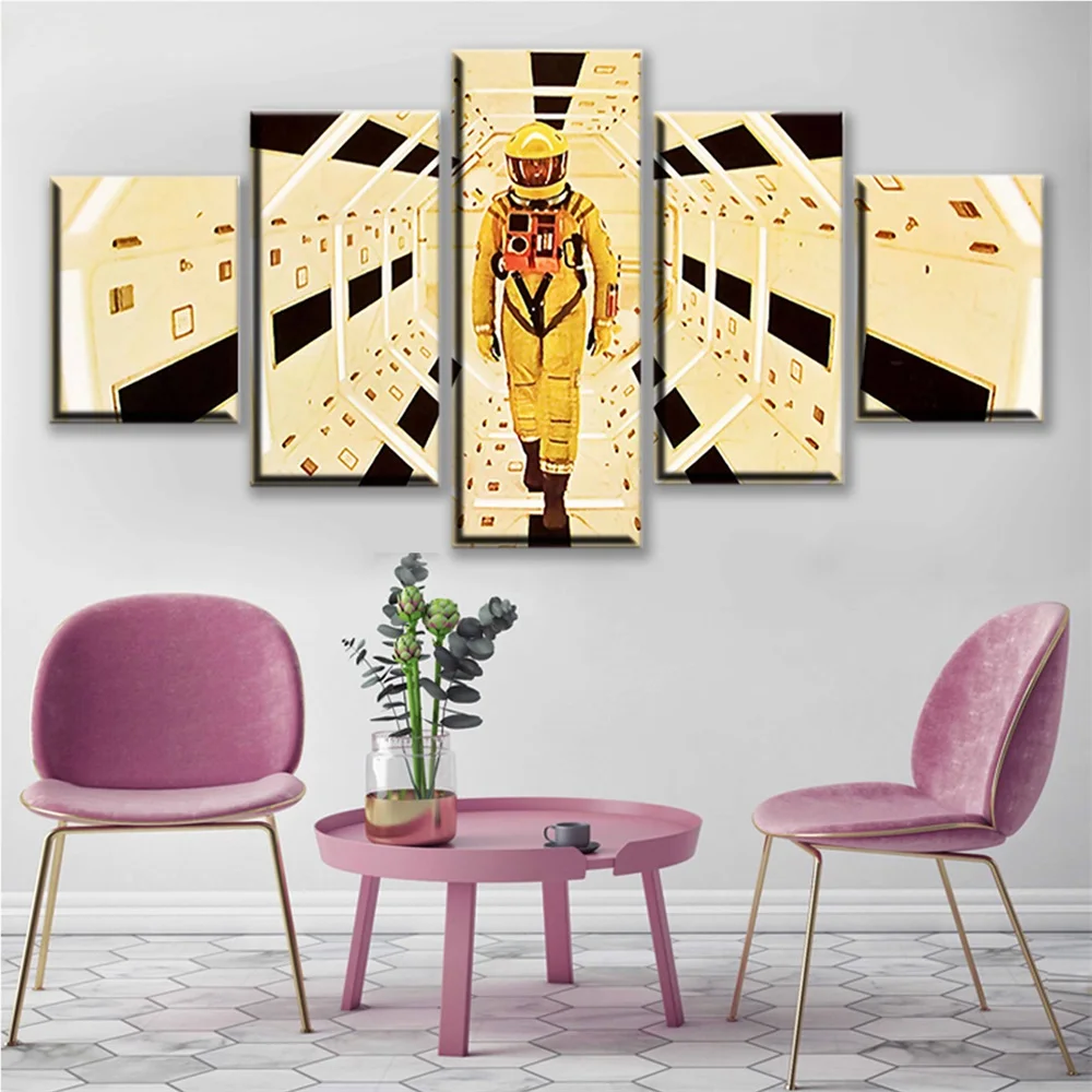 

Home Decor Wall Art Framework Canvas Paintings Room Wall Art Decoration 5 Pieces A Space Odyssey Movie Characters Modern Posters