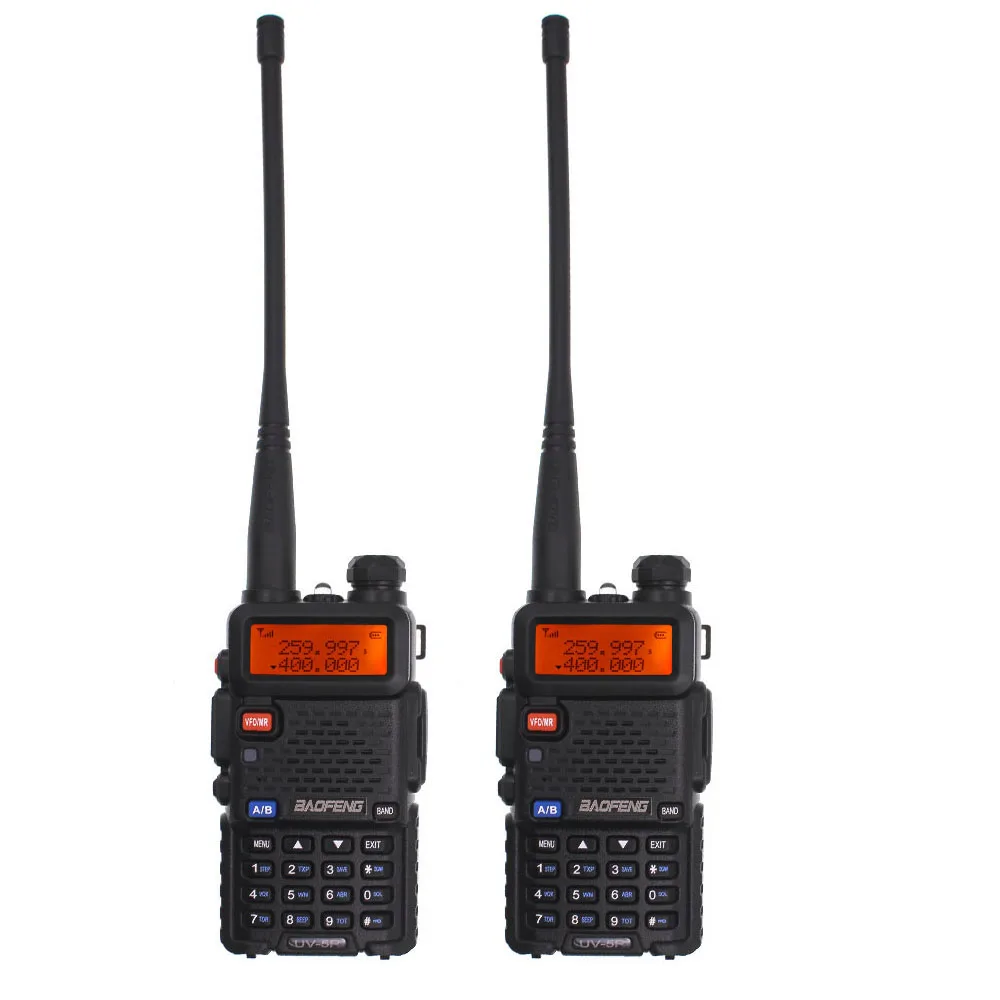 2XUV-5R-3B BaoFeng UV-5R трехдиапазонное BF-R3 UV-5RX3 иди и болтай Walkie Talkie “иди и 136-174 МГц 220-260 МГц 400-520 МГц Любительская ветчина ручной Портативный(2 шт - Цвет: 2XUV-5R-3B