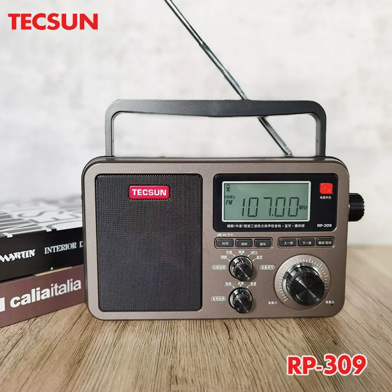 Оригинальный Tecsun RP309 WAV APE FLAC Bluetooth динамик портативный FM SW MW Радио USB TF SD карта mp3