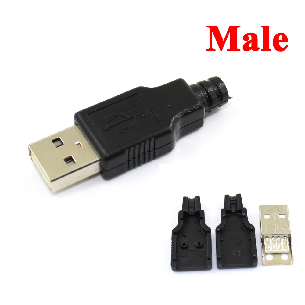Cltgxdd A папа USB 4 штырьковый разъем с черной пластиковой крышкой сварочный тип 3 в 1 DIY