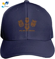 peaked hat owl printed sandwich baseball cap for unisex adjustable hat