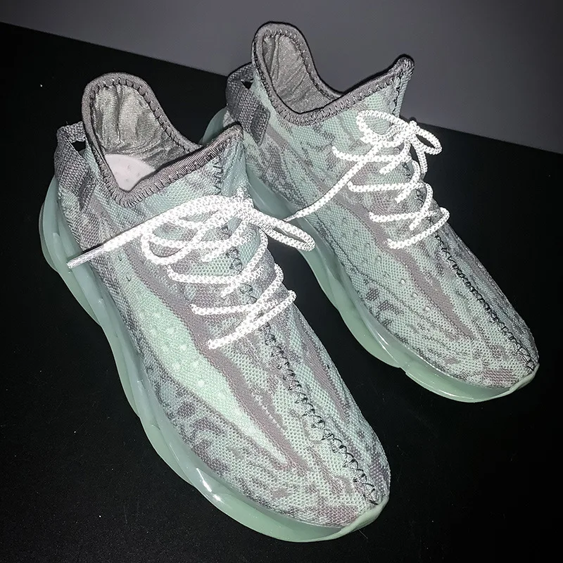 

xiaomi 2021 summer new breathable 2.0 running shoes men's thick soled light height leisure 350 sports running shoes