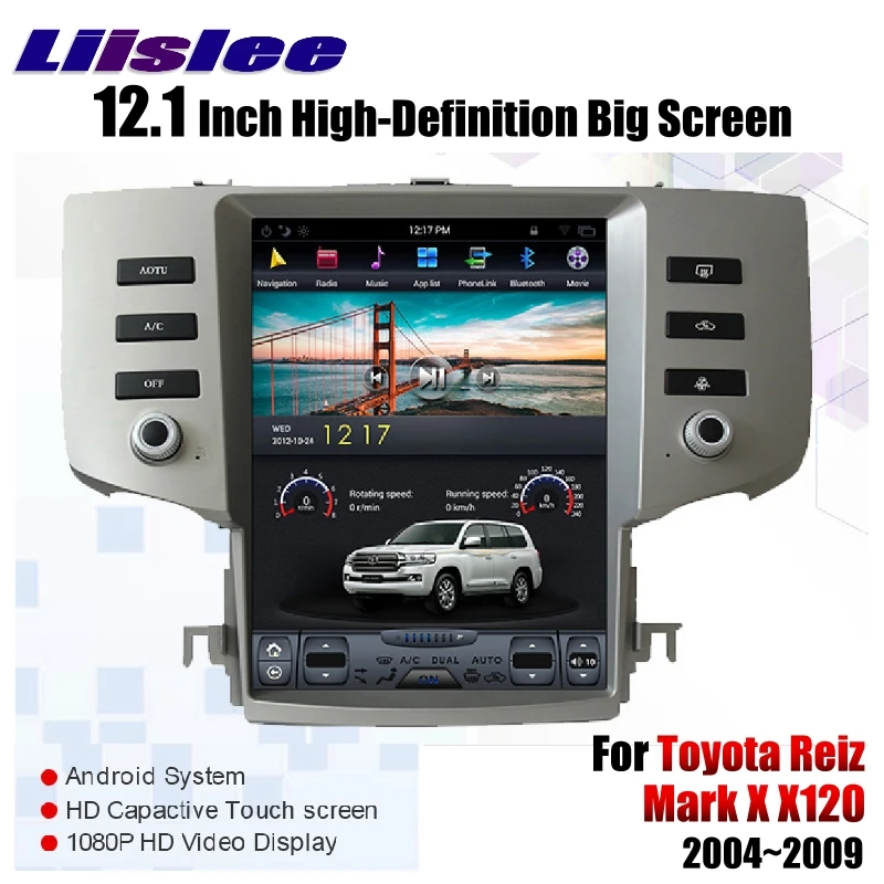 Для Toyota Reiz Mark X X120 2004 ~ 2009 2G RAM LiisLee Автомобильный мультимедийный GPS WIFI Аудио Стерео