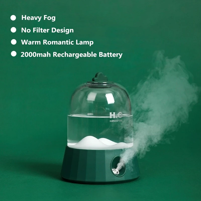 Увлажнитель воздуха с аккумулятором на 2000 мА · ч и лампой | Бытовая техника
