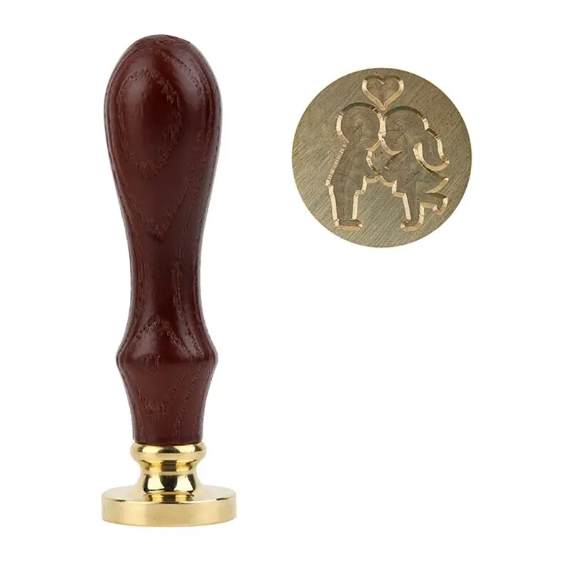RL1226D DIY 100 шт уплотнительные бусины восковые ретро-марки Краска Печать для конверта деревянные штампы/твердая деревянная ложка для свадебных приглашений на день рождения - Цвет: RL1226D