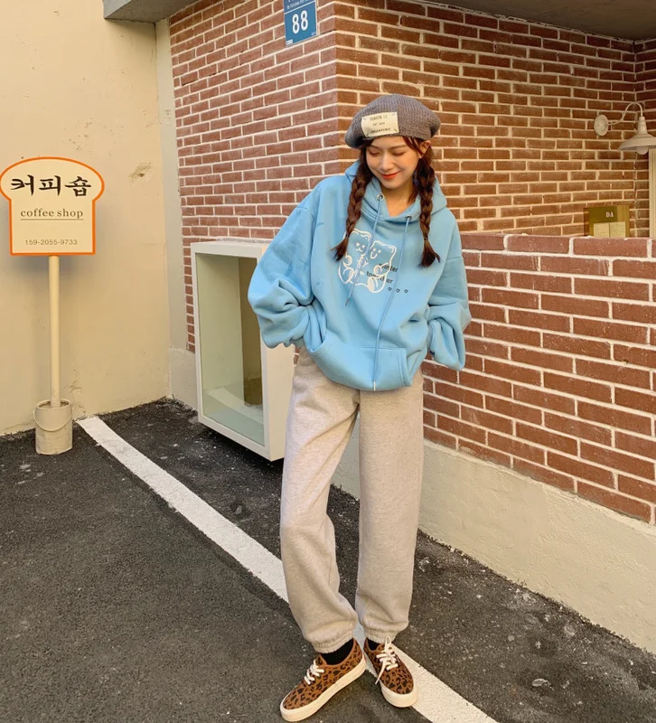 Real Price CMAZ Pants Autumn and Winter Thickening Loose Lazy Style Outer Wear | Женская одежда