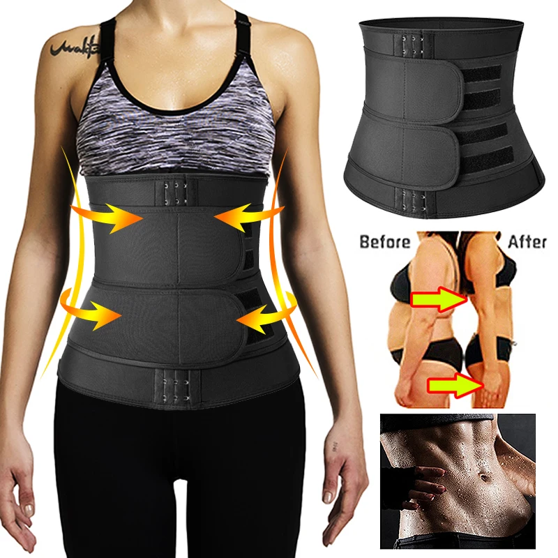 Neoprene Waist Trainer for Women - Slimming Body Shaper Belt, Tummy Control Sweat Shapewear for Workout, Belly Reducing Corset image 2