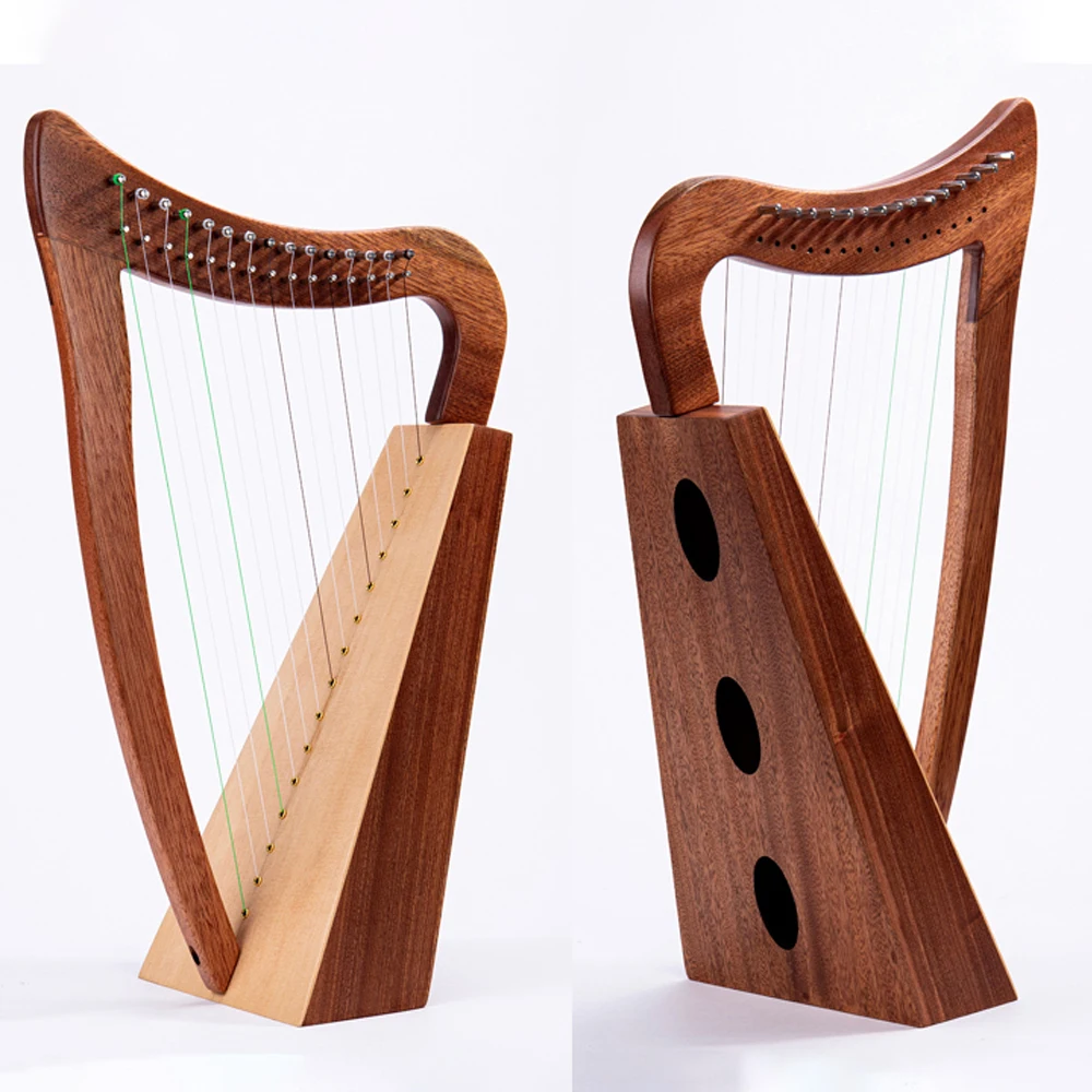 15 String Instruments A Small Harp lyre Coffee Hoose rosewood Imported special nylon string clear tone | Спорт и развлечения
