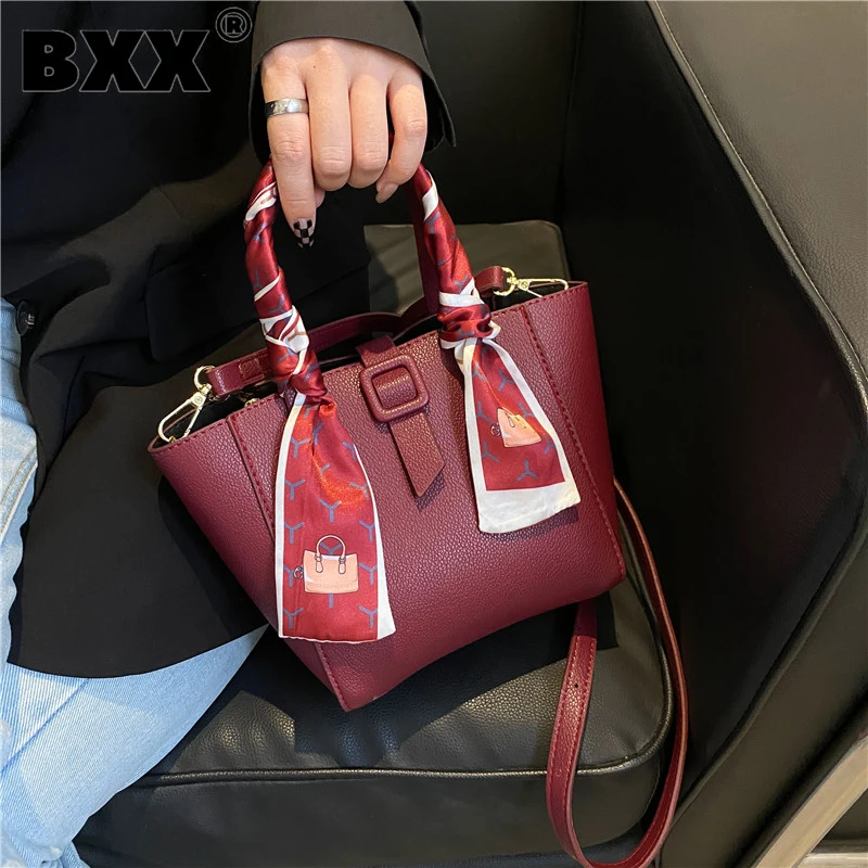 

[BXX] Женская Новая брендовая маленькая сумка-ведро сумка из искусственной кожи универсальная сумка через плечо модная сумка 2021 GF1164