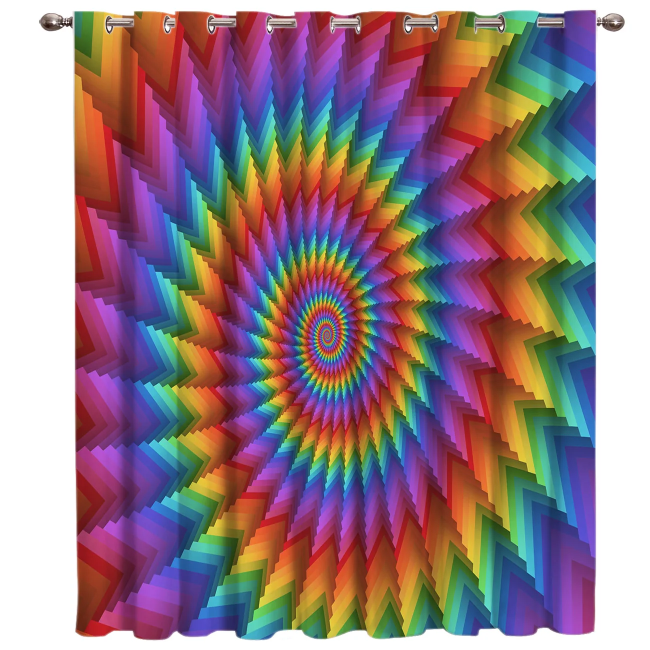 Радужная спиральная оконная занавеска s Valance комнатная большая темные оконные